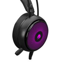 GameBooster H12 Rebel 7 Renk RGB Aydınlatmalı Kısa Mikrofonlu Siyah oyuncu kulaklığı